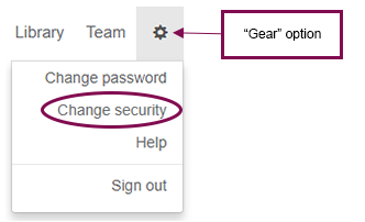 Change Security Questions